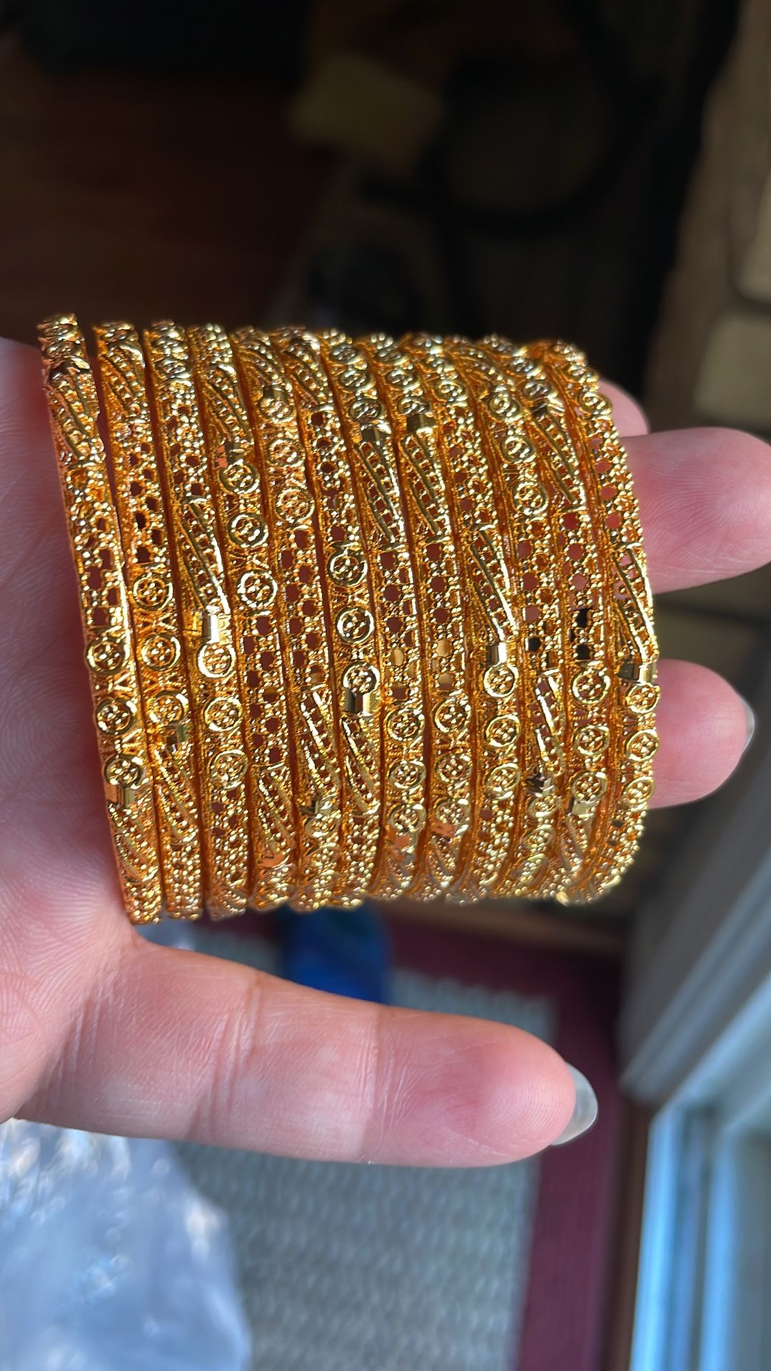 Jewllery gold Plated Bangle Set 12 Pcs