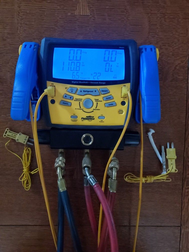 Fieldpiece SMAN3 3-Port HVAC Digital Manifold Micron Vacuum Gauge
