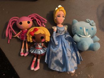 Princess, hello kitty dolls bundle