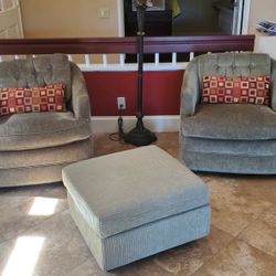 Sofa Chairs & ottoman 