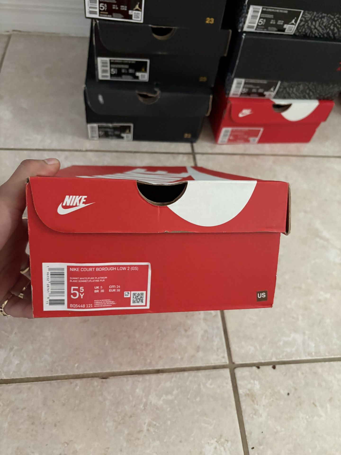 NIKE COURT BOROUGH LOW 2 (GS) 5/5y