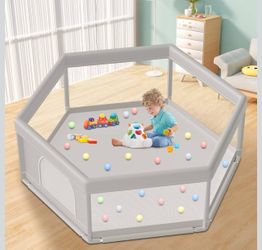 Large Baby Playpen 65x65 Inch, PlayPen
