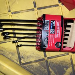 Metric Gunmetal Chrome Long Panel Wrench Set (7pc)