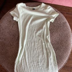 Green Dress And Green Sweater 