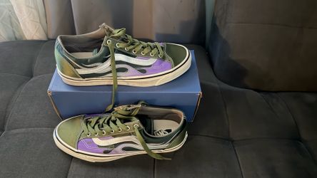 Flame low top old school vans