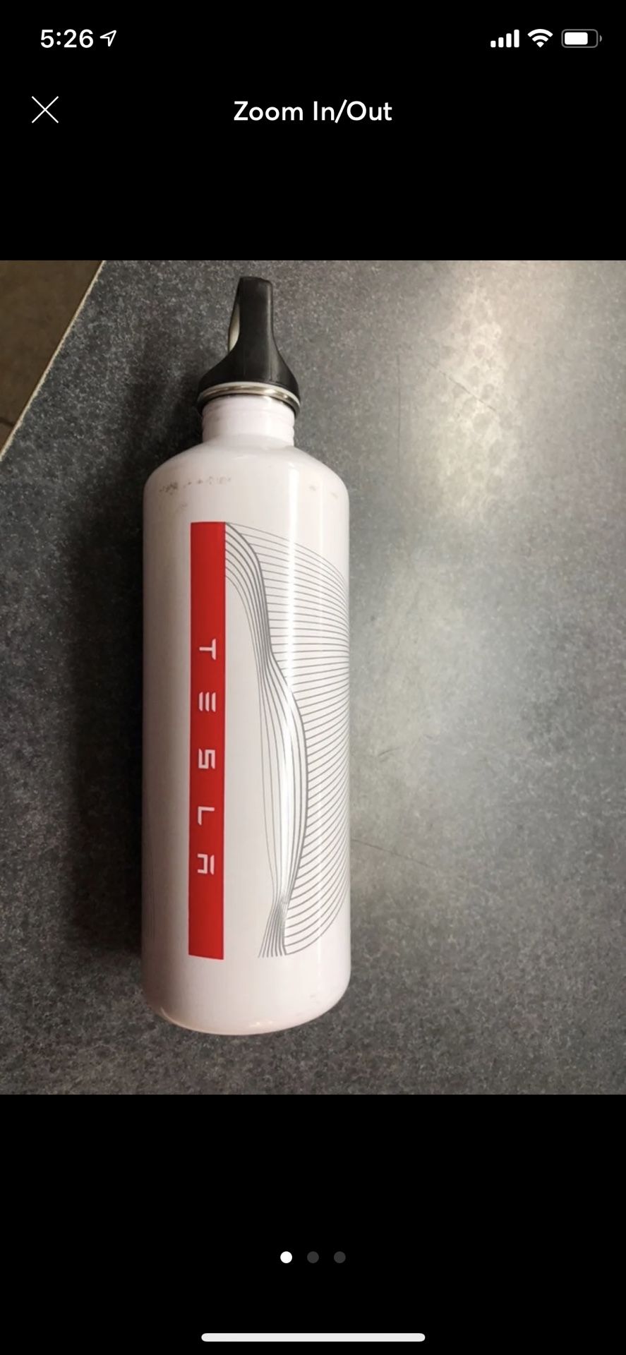 Tesla water bottle like new