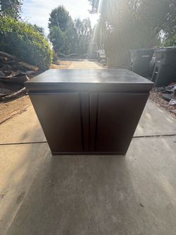 Wooden storage cabinet