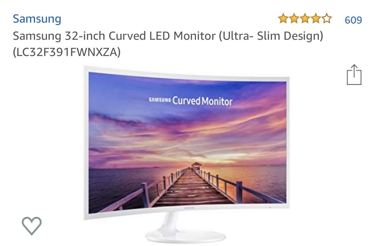Samsung 32’ monitor paid 420. $200
