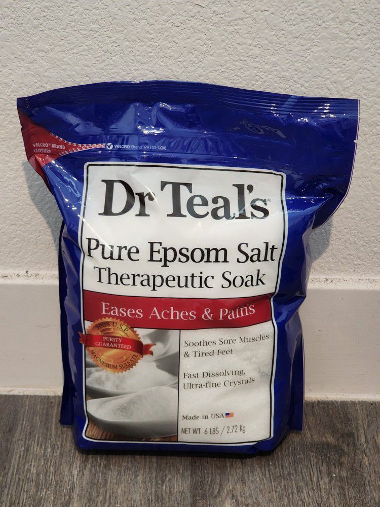BRAND NEW! Dr. Teal's Pure Epsom Salt, 6 lbs