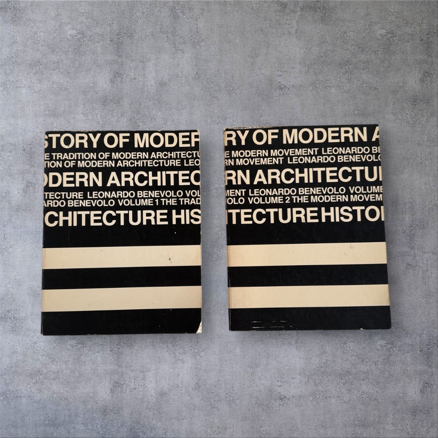 History of Modern Architecture by Leonardo Benevolo Volumes 1 & 2 Box Set