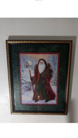 HOME INTERIORS & GIFTS CHRISTMAS PRINT 15"×12"