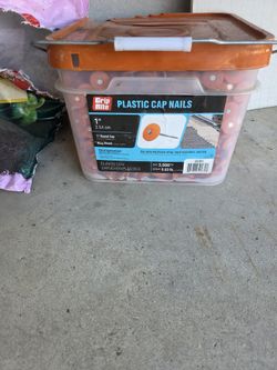 Plastic Cap Nails 1"