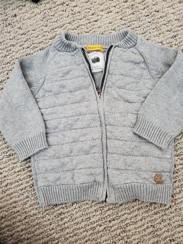 ZARA zip sweater baby size 9 to 12 months