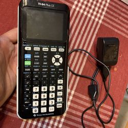 Texas Instrument Ti-84 Plus CE Graphing Calculator With Sleeve And Charger Cable