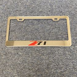 Chevrolet Chevy Z71 Metal License Plate Frame 