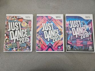 Three Just Dance Games Nintendo Wii
