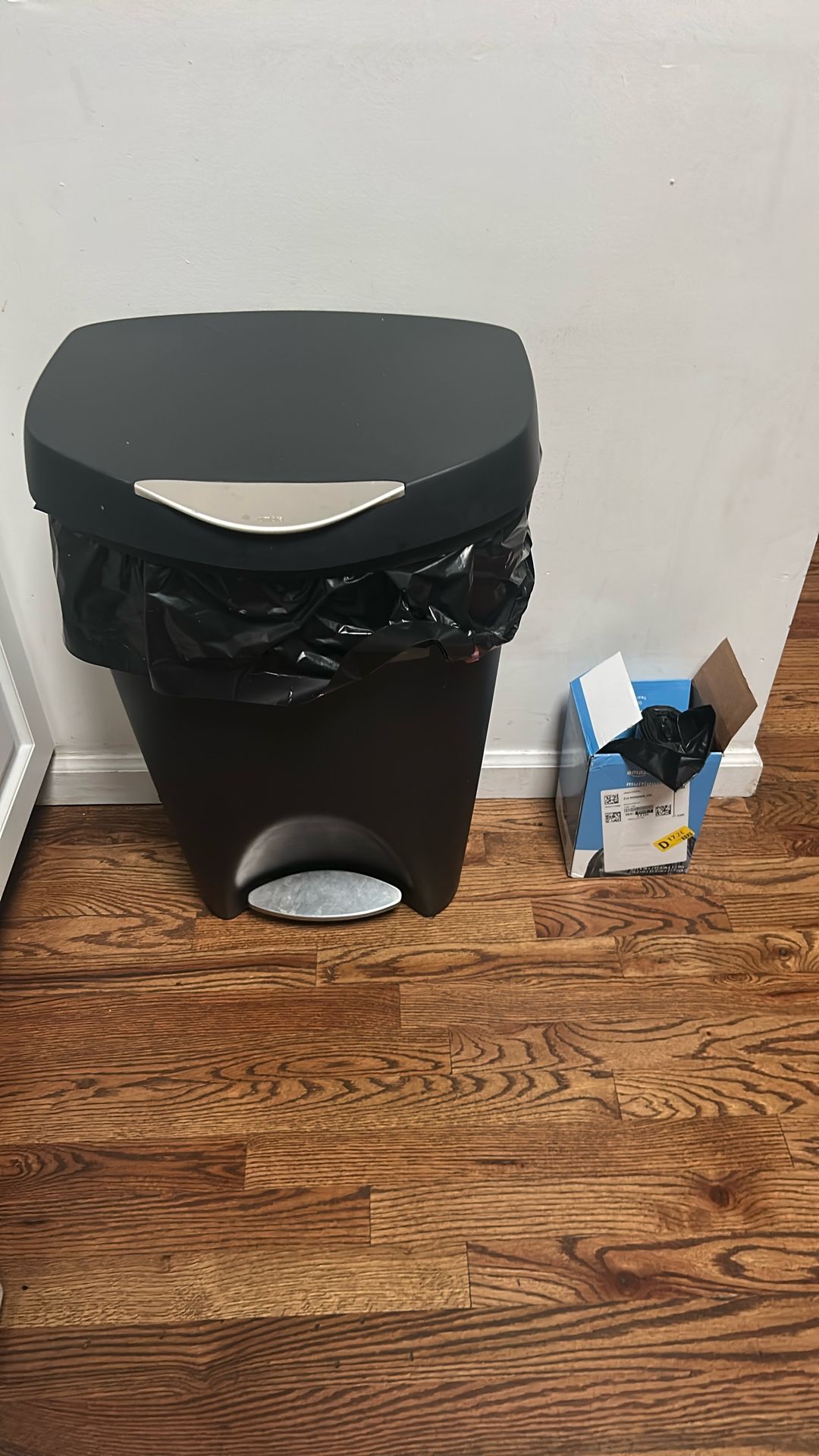 Garbage Can With Bags