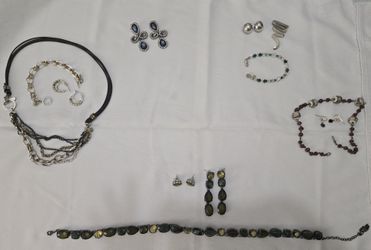 Jewelry collection, including several "statement pieces" from casual to dressy
