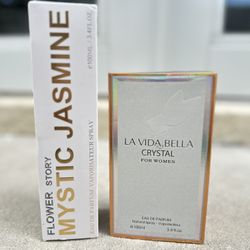 Mystic Jasmine & La Vida Bella Crystal perfume body oil duo - 2 x 100ml #fragrance