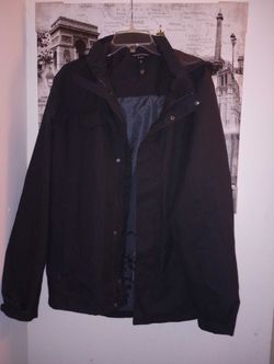 Men's Black Weather Proof Jacket By Port Authority.