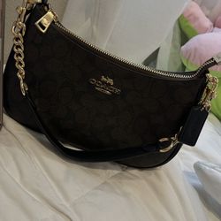 Coach Bag Brown And Black 
