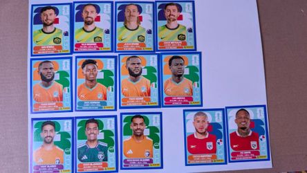 World cup 2026 album stickers panini blue parallels $2