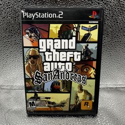 Grand Theft Auto San Andreas GTA Sony PlayStation 2 PS2, TESTED & WORKING!