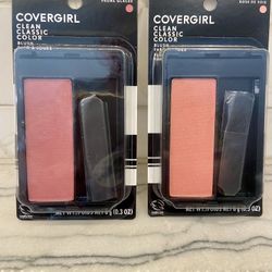New Covergirl Clean Classic blush duo! Iced Plum or Rose Silk shades
