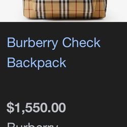 Burberry Backpack