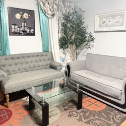 2 Couch And 1 Table Set For Sale