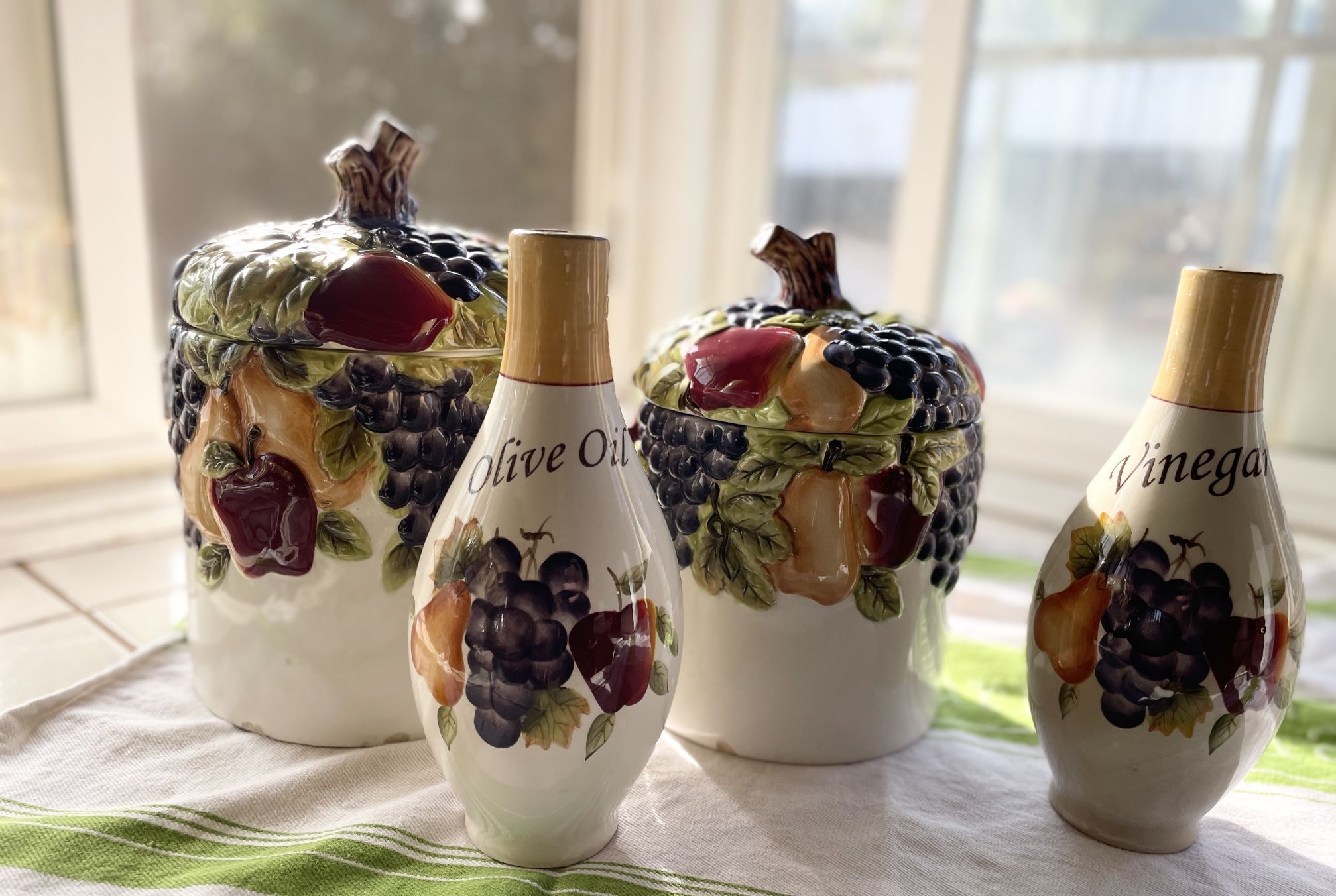 Large Kitchen Canister Set Lid