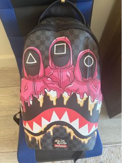 Squid game spray ground backpack
