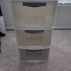 FREE White 3-Drawer Sterilite Storage