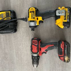 dewalt drill / milwaukee drill