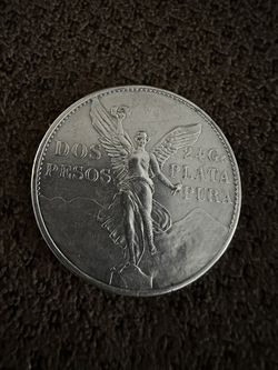 $250 Moneda De Plata De Dos Pesos 