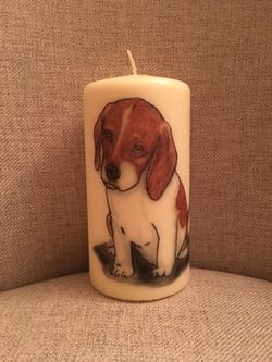 Beagle candle