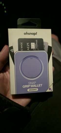 OhSnap! Snap Grip Wallet, a MagSafe-compatible phone wallet that features an integrated grip and stand