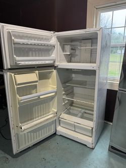 White Garage Refrigerator 