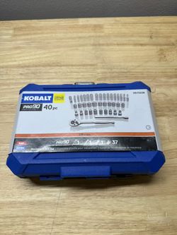 Kobalt 40 -Piece Standard (SAE) and Metric Mechanics Tool Set with Hard Case