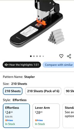 AmazonBasics Heavy Duty Stapler