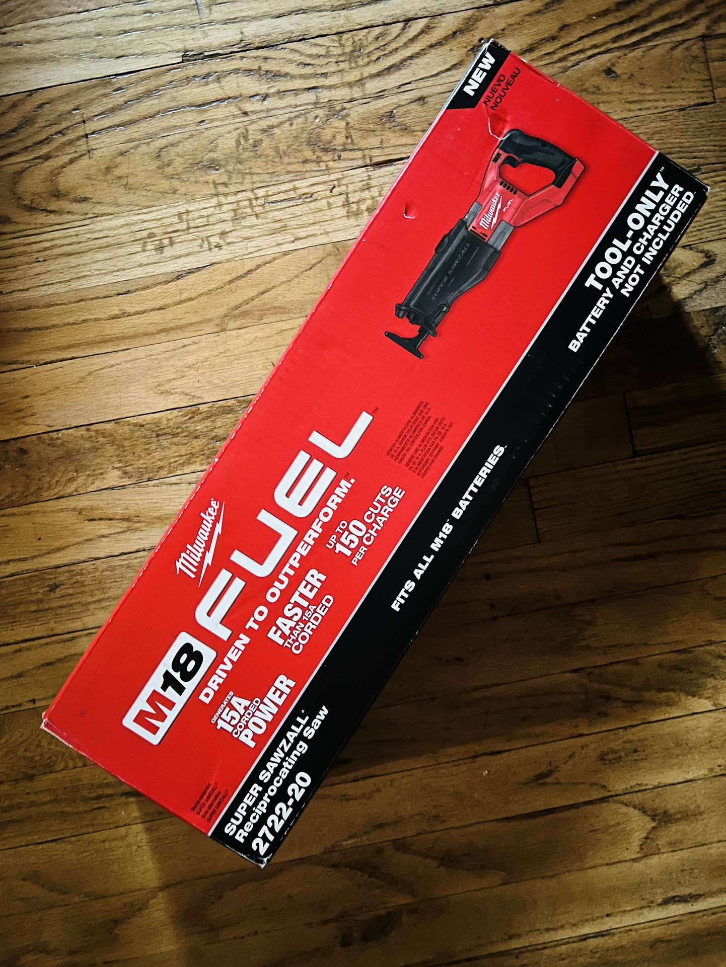 New Milwaukee M18 FUEL 18V Brushless Super SAWZALL Orbital Reciprocating Saw (Tool-Only).$200
