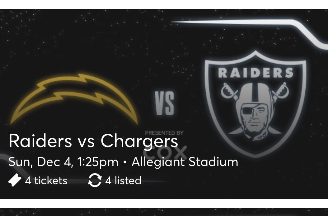 Raiders Vs Chargers
