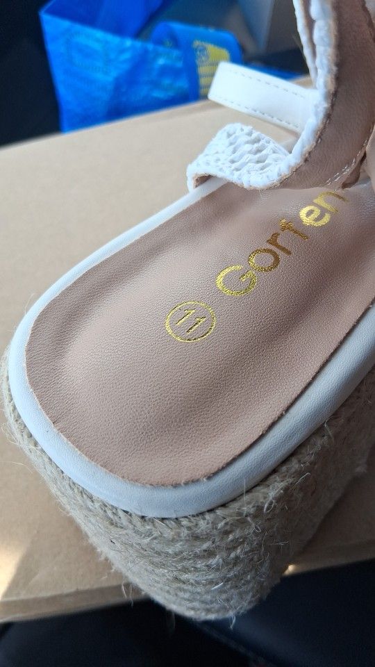 NEW Gorfen Platform Espadrille Wedge Sandals - Size 11