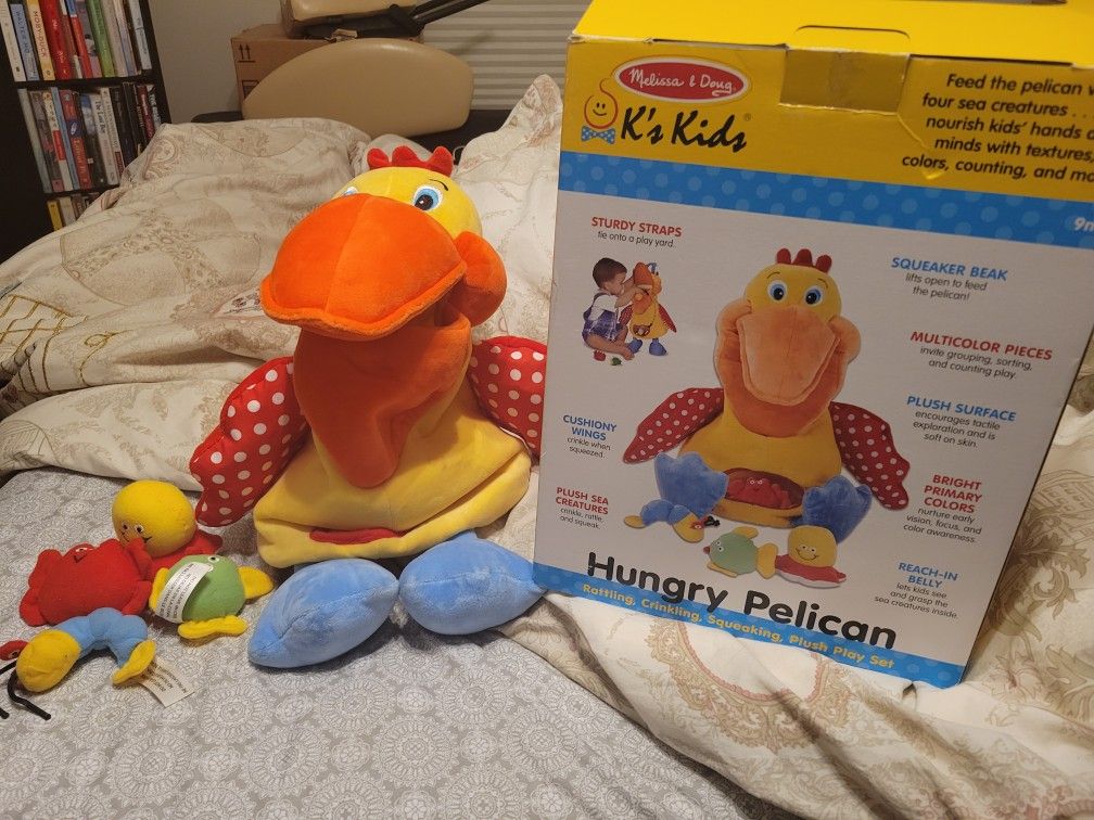 Hungry Pelican Soft Baby Educational Toy