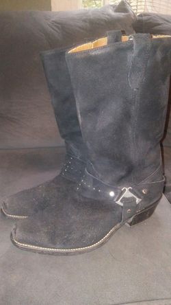 Leather motorcycle boots