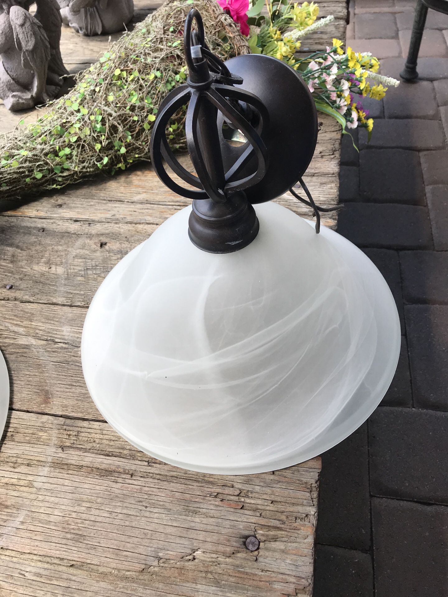 Chandeliers/ Pendants ORB frosted glass (2)