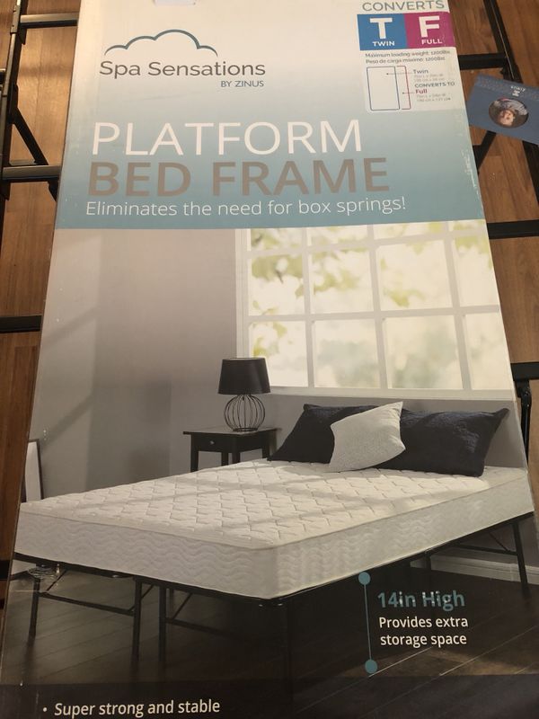 Zinus Spa Sensations Twin Full Platform Bed Frame For In Open In The Appcontinue To Mobile Website