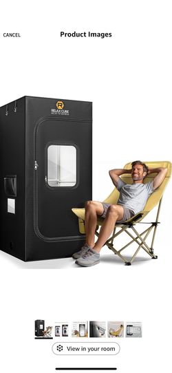 Portable Steam Sauna 1200W 3L, Sauna Tent with Ergonomic High Back Sauna Chair, Full Body Personal Sauna Box for Home Spa Indoor, 75”x35”x35” XL Size 