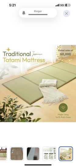 Traditional tatami mattress