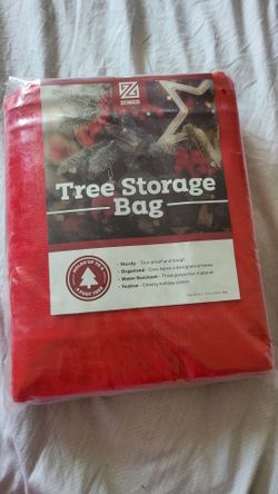 Zober Red Christmas Tree Storage Bag Heavy Duty Woven Fits Up to 9 Foot Tree NIP